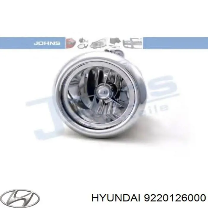 Фара протитуманна, ліва/права Hyundai/Kia 9220126001 ціна, від 31.91 USD