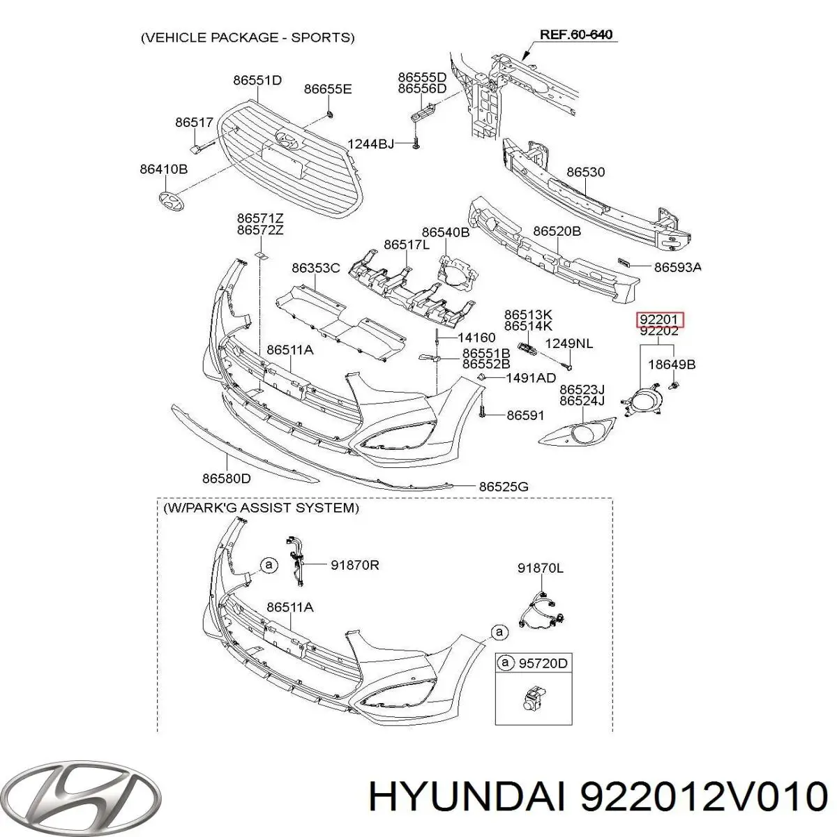 922012V010 Hyundai/Kia 