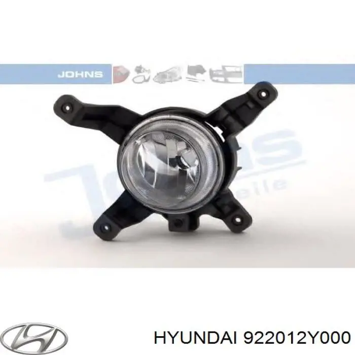 Протитуманка ліва Hyundai/Kia 922012Y000 ціна, від 24.77 USD