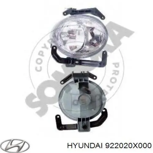922020X000 Hyundai/Kia Права протитуманні фари