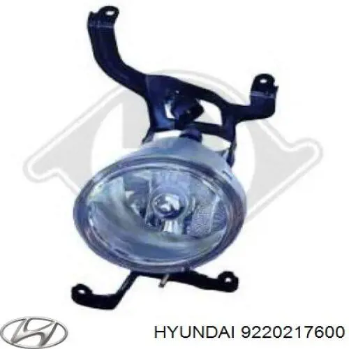 9220217600 Hyundai/Kia фара протитуманна, права