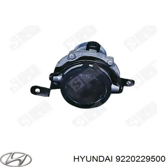 Фара протитуманна, права на Hyundai Lantra 