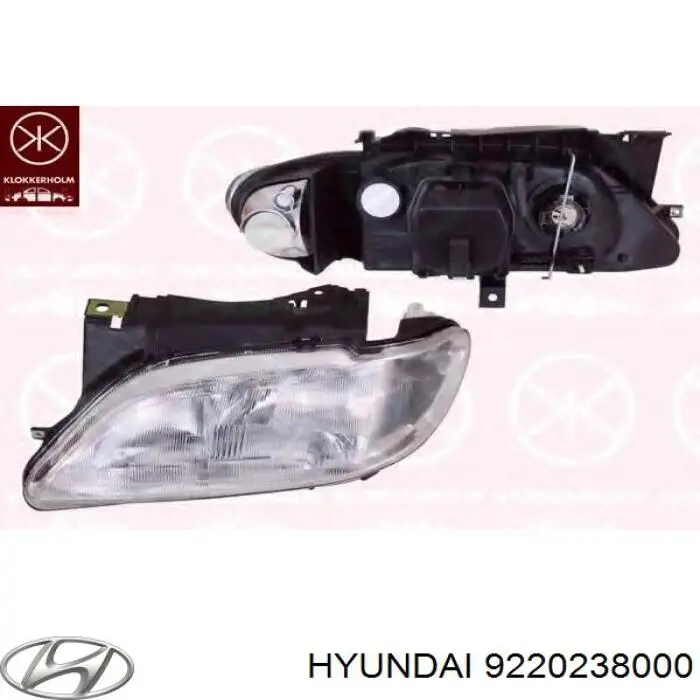 Протитуманка права Hyundai/Kia 9220238000 ціна, від 26.66 USD