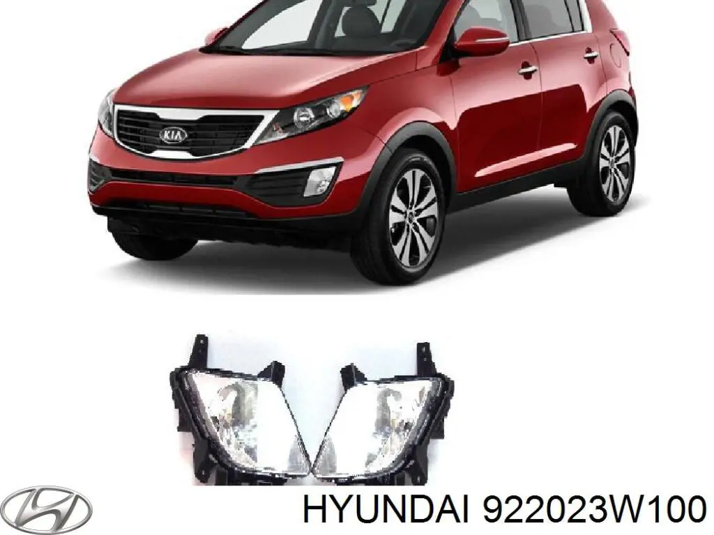 Фара протитуманна, права 922023W100 Hyundai/Kia