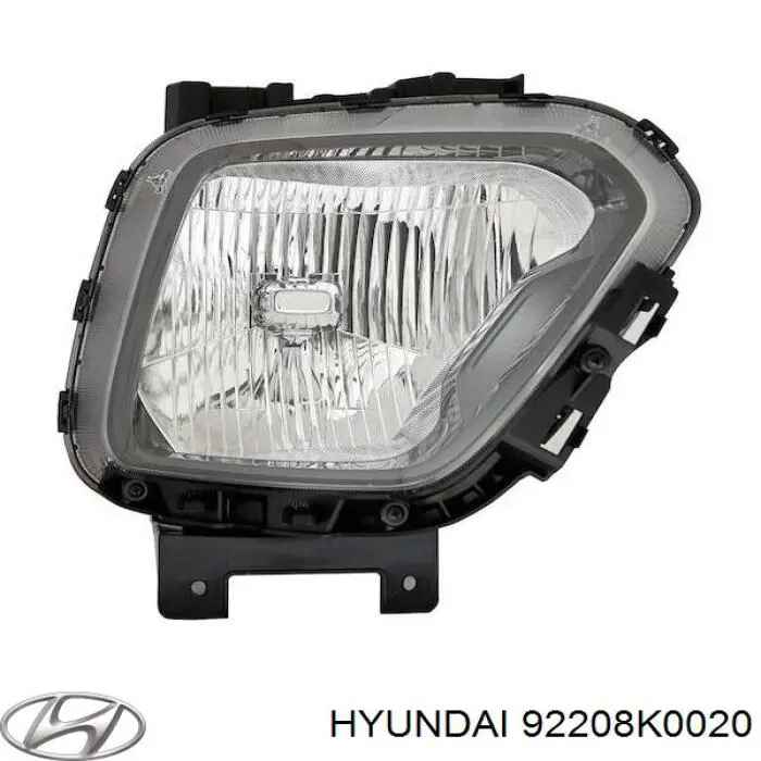 Фара денного світла, права 92208K0020 Hyundai/Kia