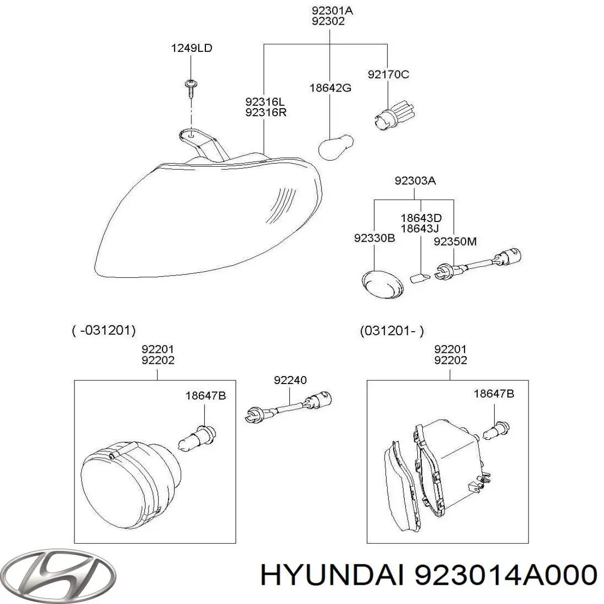 Покажчик повороту лівий Hyundai H-1 STAREX Starex (A1) (Хендай H-1 STAREX)