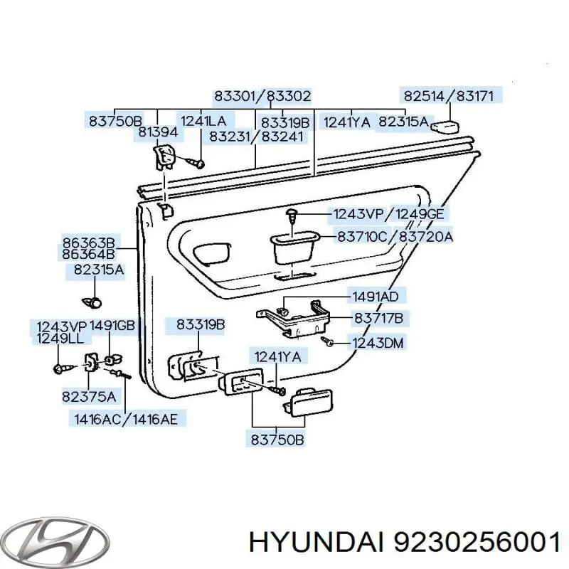 Повторювач повороту на крилі, правий Hyundai/Kia 9230256001 ціна, від 27.78 USD