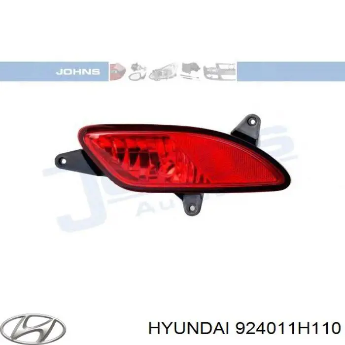 924011H110 Hyundai/Kia фара протитуманна задня, ліва