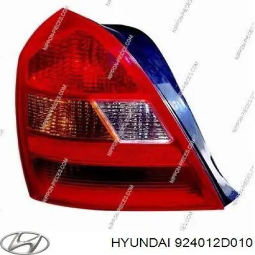 Ліхтар задній лівий Hyundai/Kia 924012D010 ціна, від 57.05 USD