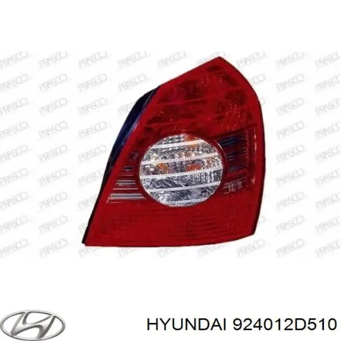 Ліхтар задній лівий 924012D510 Hyundai/Kia