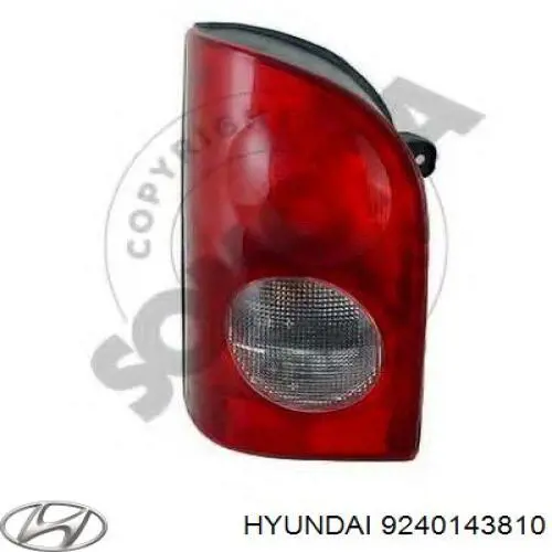 9240143800 Hyundai/Kia ліхтар задній лівий