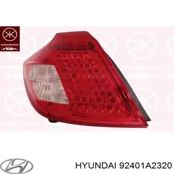 92401A2320 Hyundai/Kia ліхтар задній лівий, зовнішній