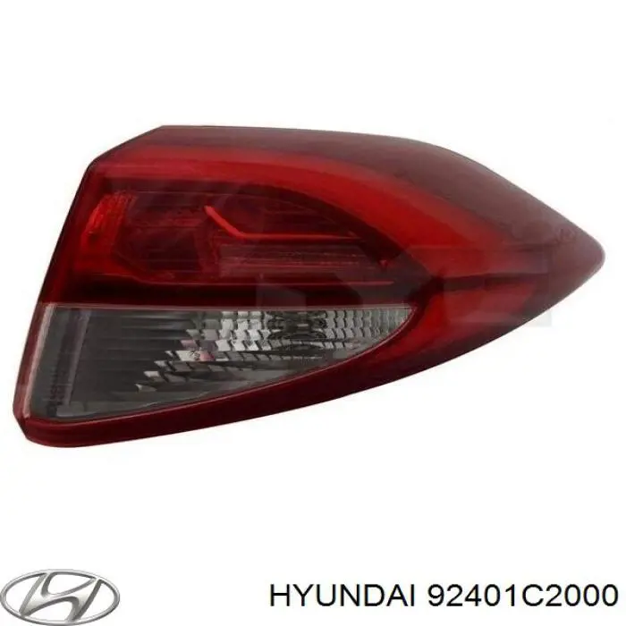 Задня ліва зовнішня фара Hyundai/Kia 92401C2000 ціна, від 47.91 USD