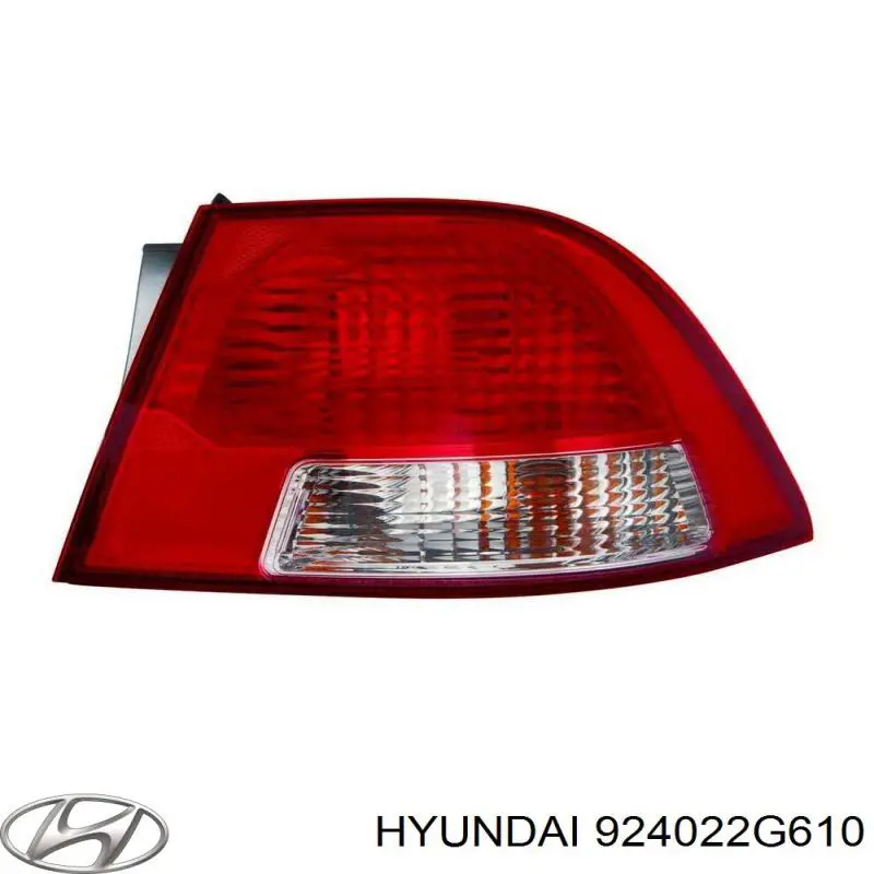 Ліхтар задній правий, зовнішній Hyundai/Kia 924022G610 ціна, від 191.66 USD