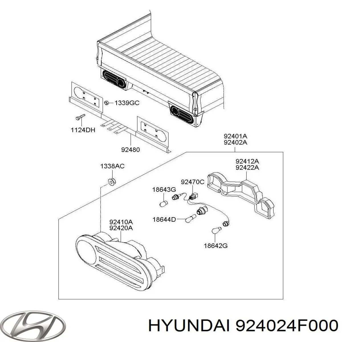 Купити 924024F000 Hyundai/Kia Задня права фара