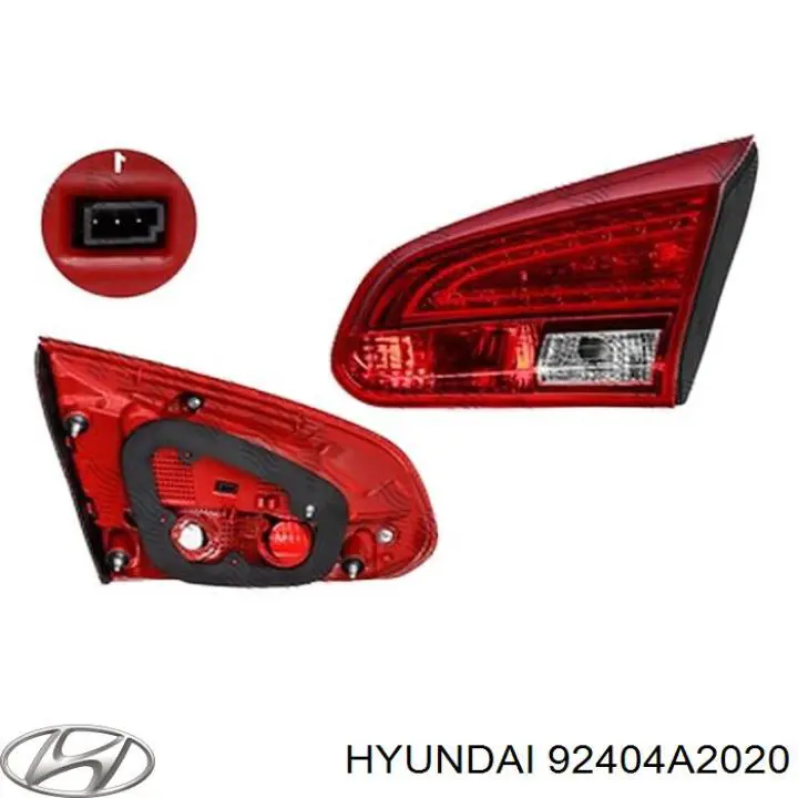 92404A2020 Hyundai/Kia ліхтар задній правий, внутрішній