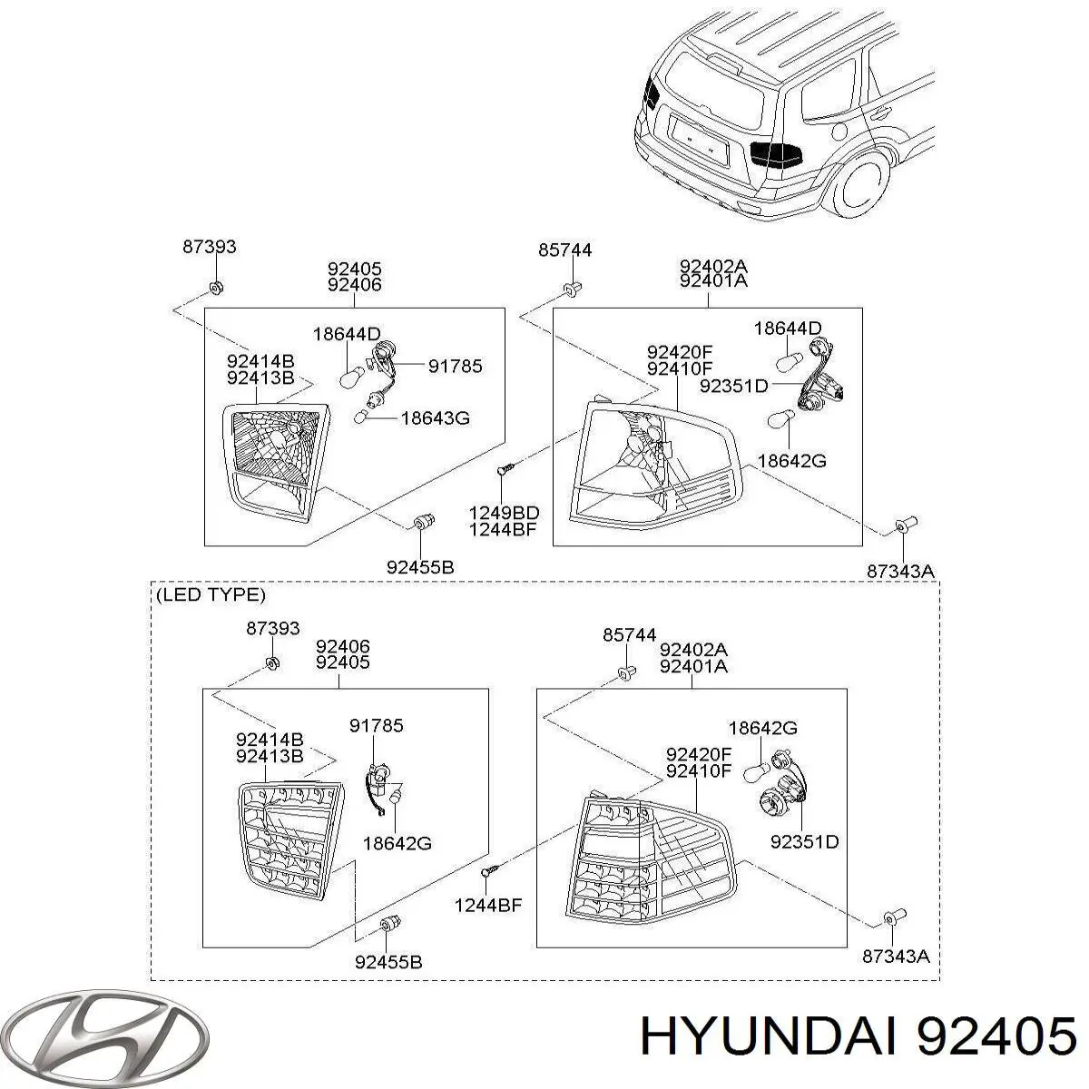  Hyundai/Kia 92405 ціна, від 98.43 USD
