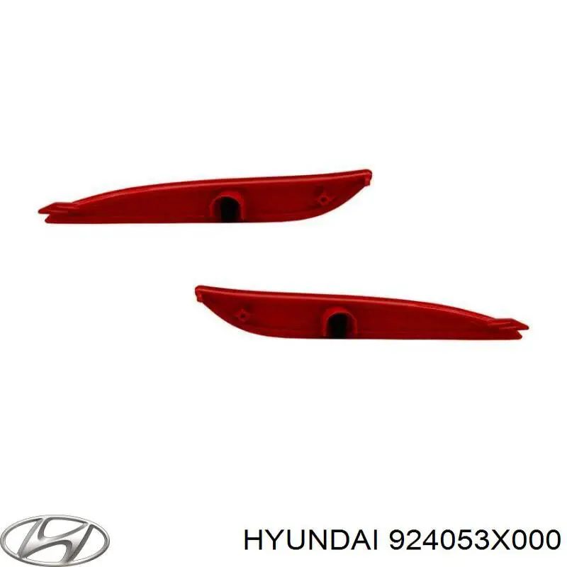 924053X000 Hyundai/Kia катафот (відбивач заднього бампера, лівий)