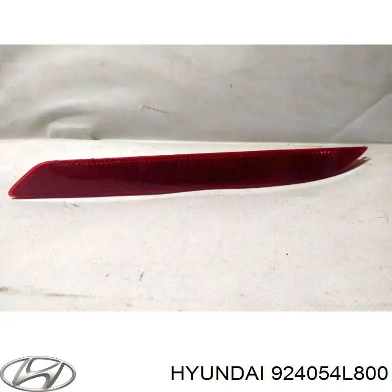 924054L800 Hyundai/Kia катафот (відбивач заднього бампера, лівий)