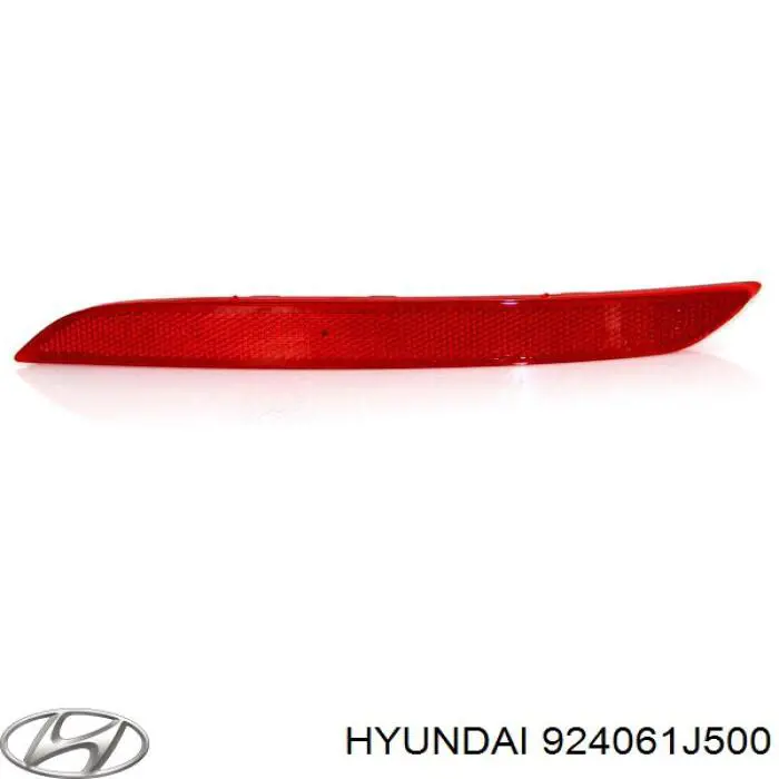 Катафот (відбивач) заднього бампера, правий Hyundai I20 (PB) (Хендай Ай 20)