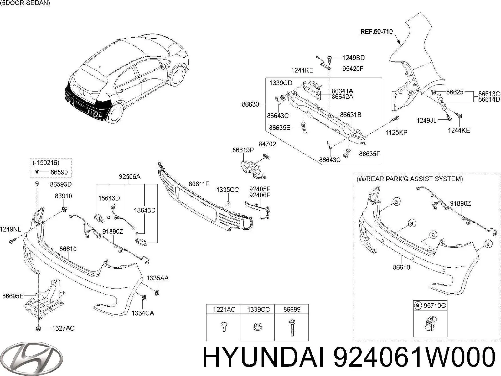  924061W000 Hyundai/Kia