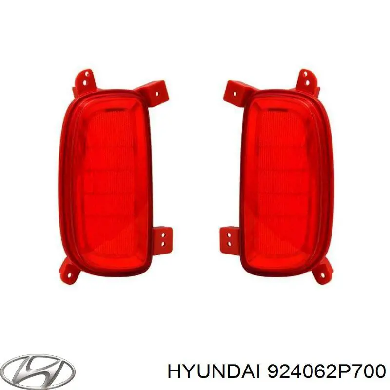 Правий катафот заднього бампера Hyundai/Kia 924062P700 ціна, від 19.05 USD