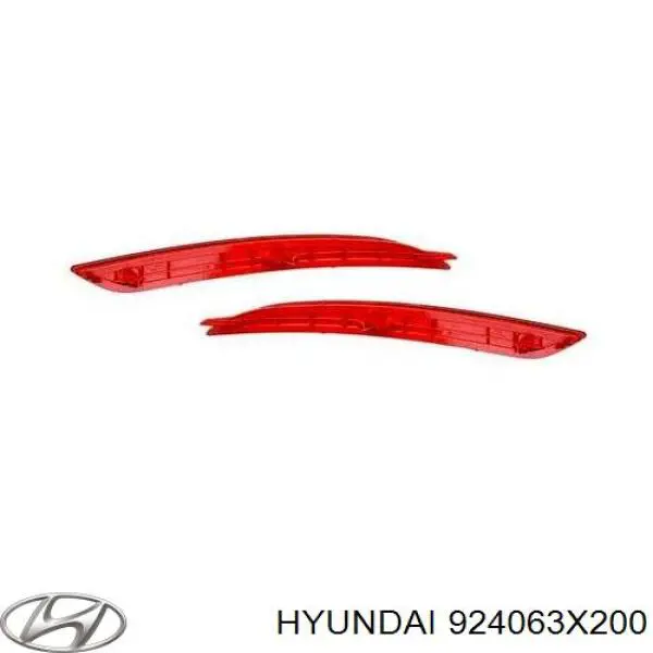 Правий відбивач бампера Hyundai/Kia 924063X200 ціна, від 5.19 USD