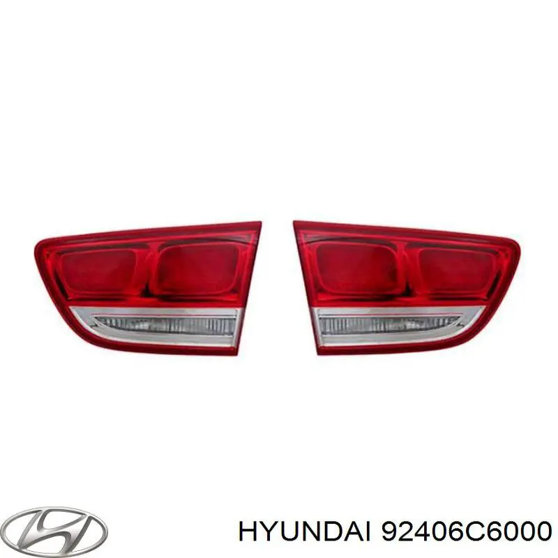 Катафот (відбивач) заднього бампера, правий 92406C6000 Hyundai/Kia