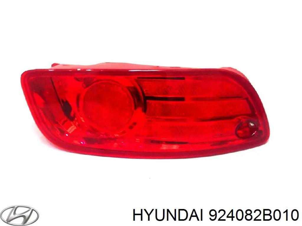 Катафот (відбивач) заднього бампера, лівий Hyundai Santa Fe 2 (CM) (Хендай Санта фе)