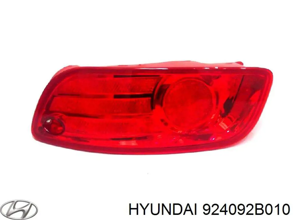 Катафот (відбивач) заднього бампера, правий 924092B010 Hyundai/Kia