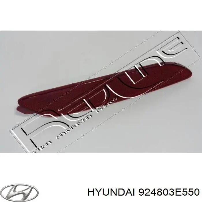 924803E550 Hyundai/Kia катафот (відбивач заднього бампера, правий)