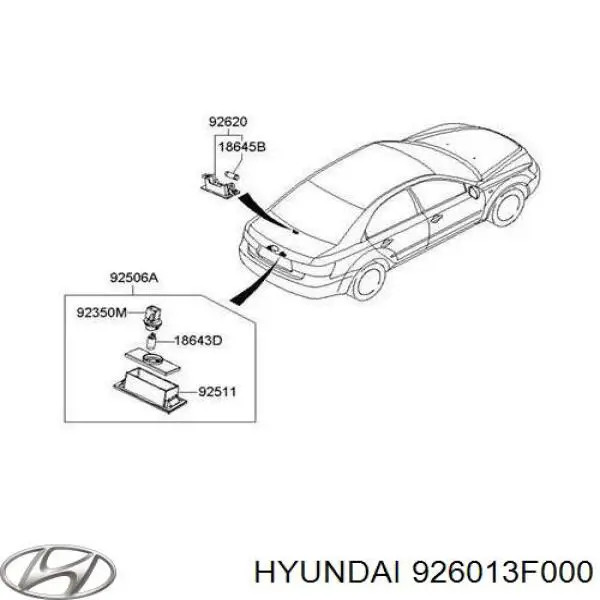 Плафон підсвітки багажного відсіку Hyundai/Kia 926013F000 ціна, від 4.14 USD