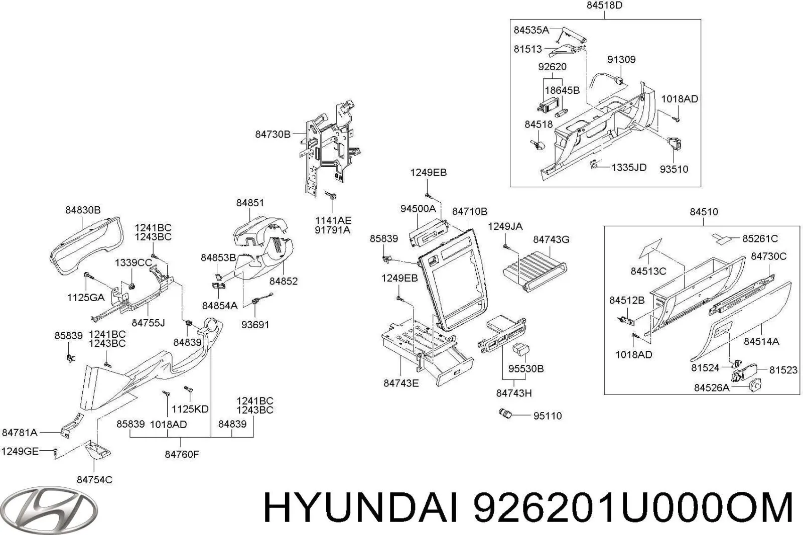 926201U000OM Hyundai/Kia 