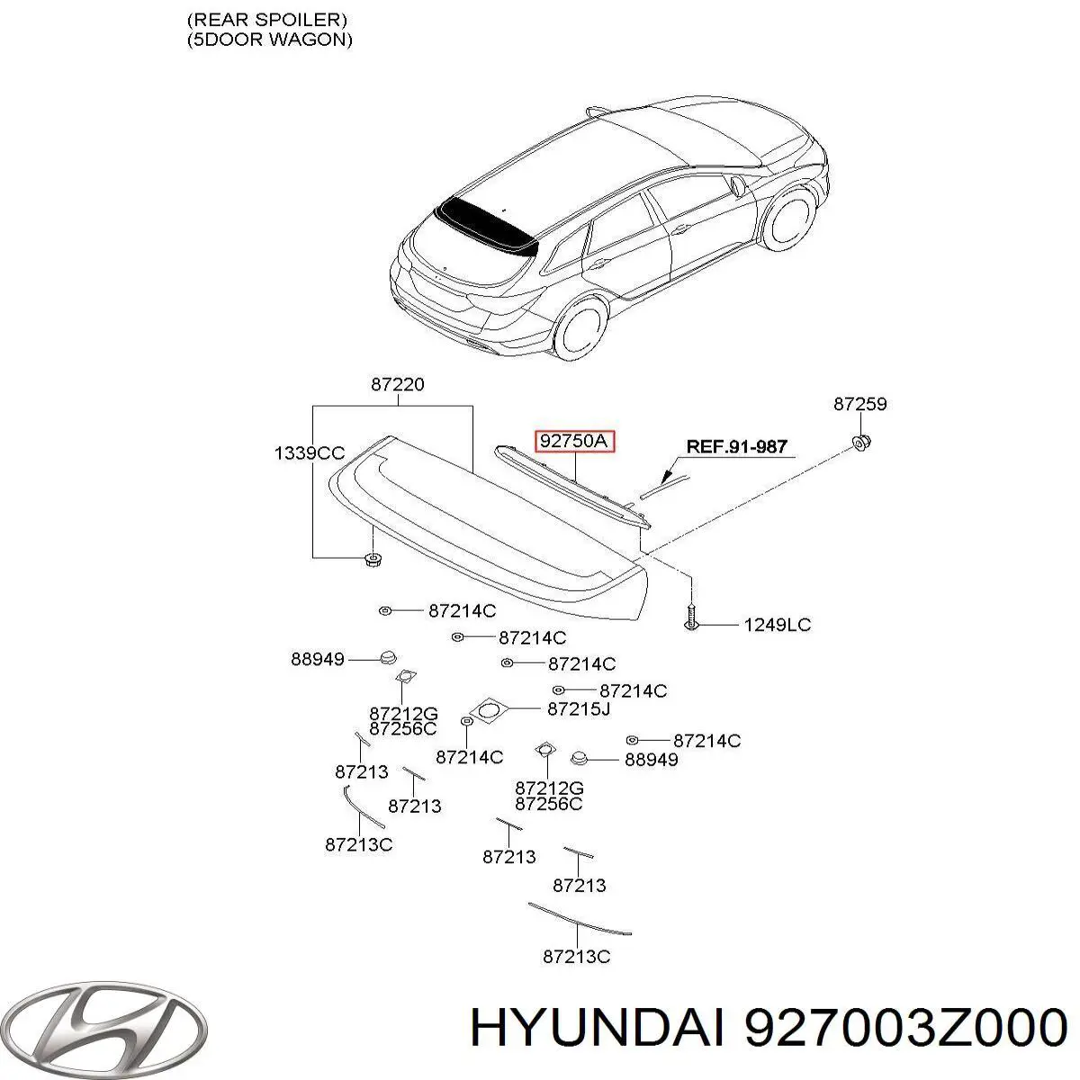 Стоп-сигнал Hyundai/Kia 927003Z000 ціна, від 43.99 USD