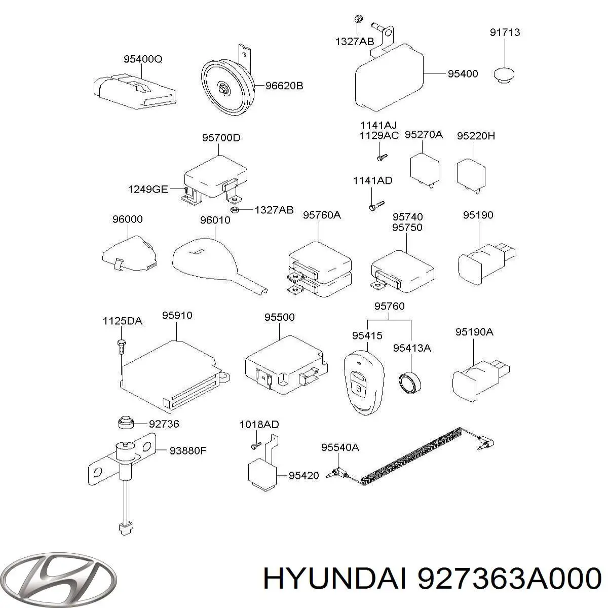  927363A000 Hyundai/Kia