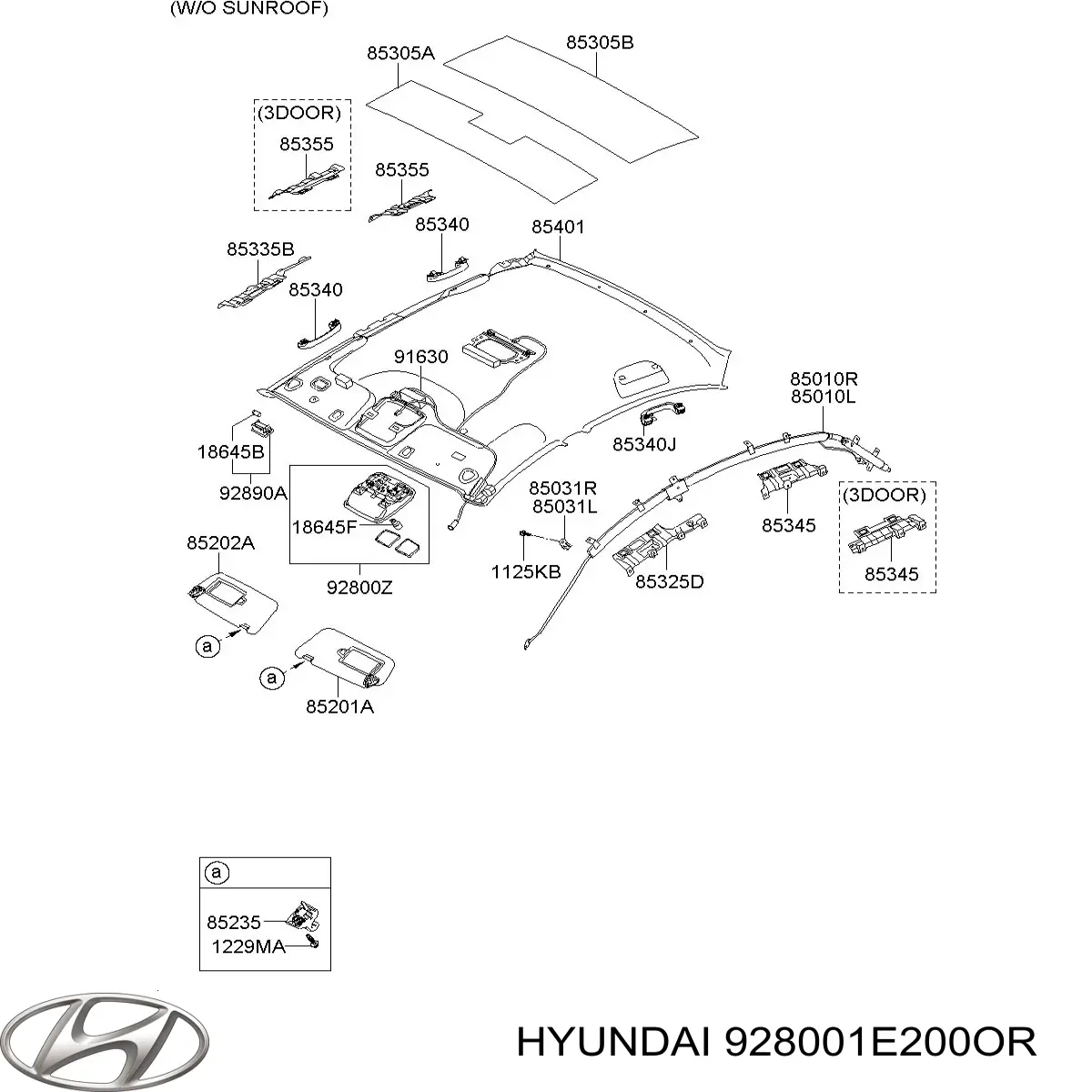 Купити 928001E200OR Hyundai/Kia Плафон освітлення кабіни