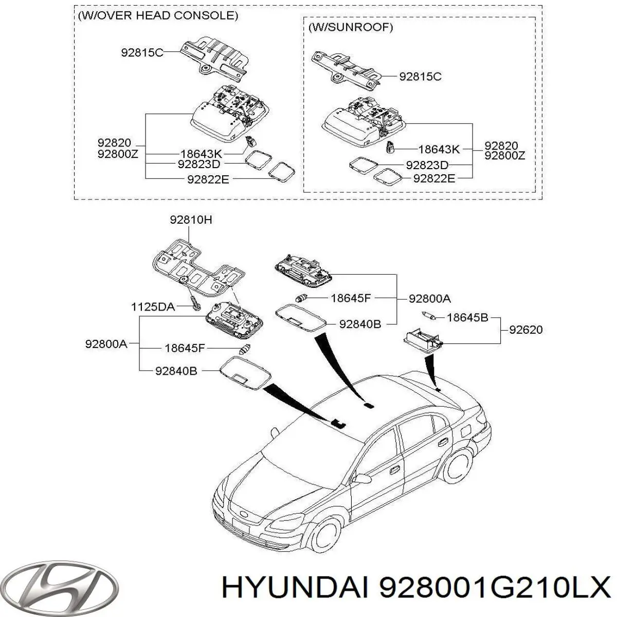  928001G210LX Hyundai/Kia