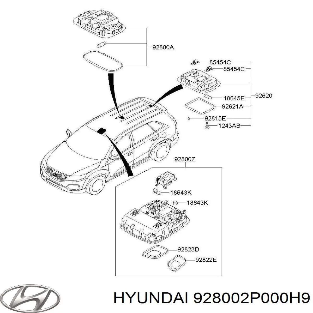  Hyundai/Kia 928002P000H9 ціна, від 25.41 USD