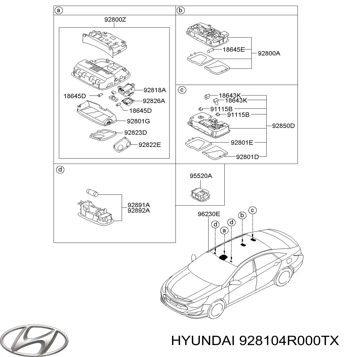  928104R000TX Hyundai/Kia