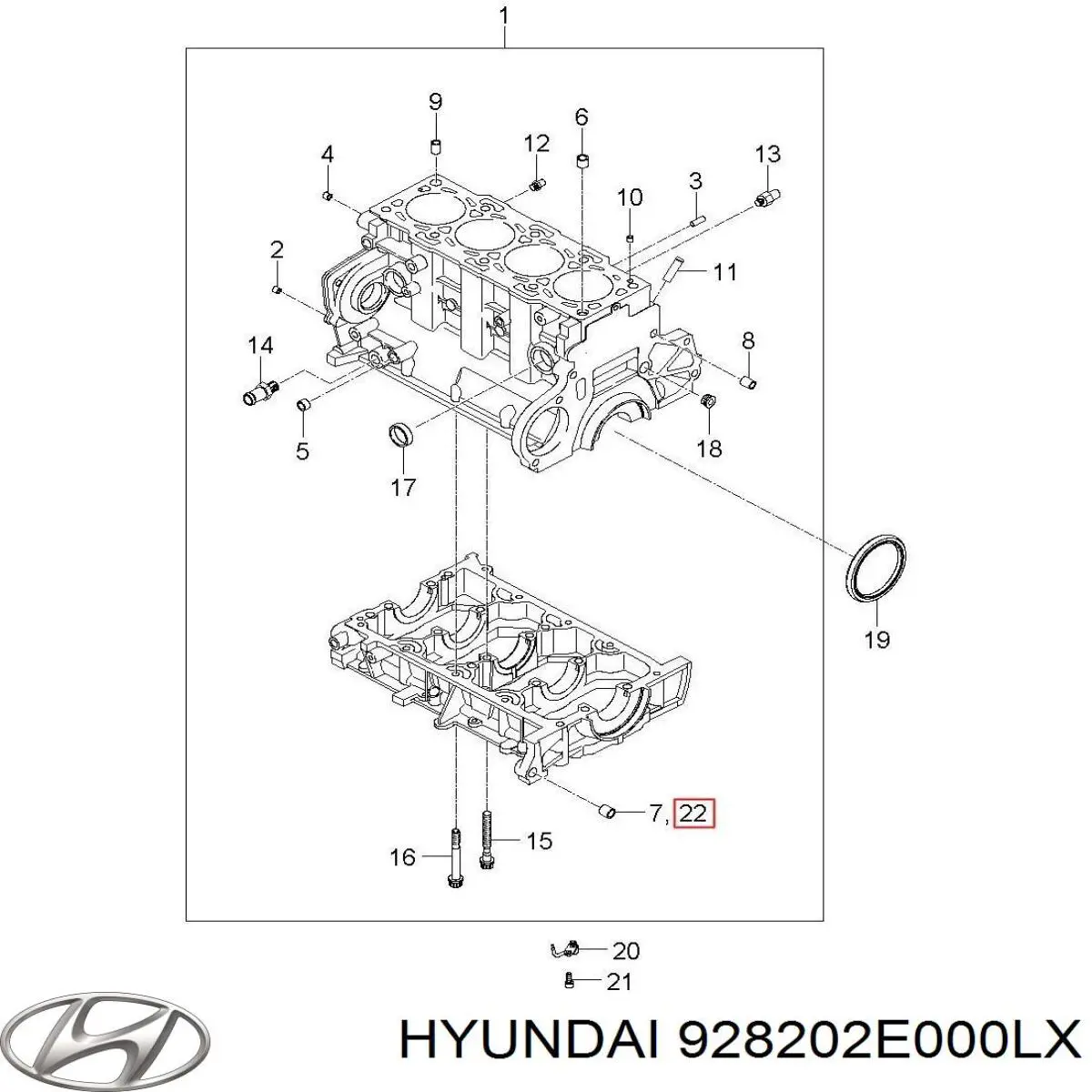  928202E000LX Hyundai/Kia