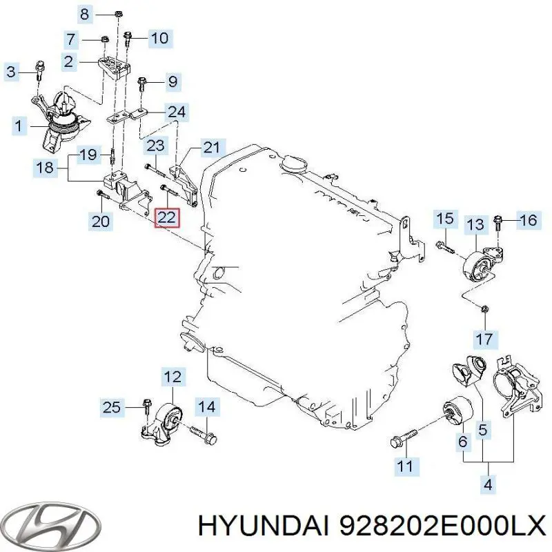 Купити 928202E000LX Hyundai/Kia 