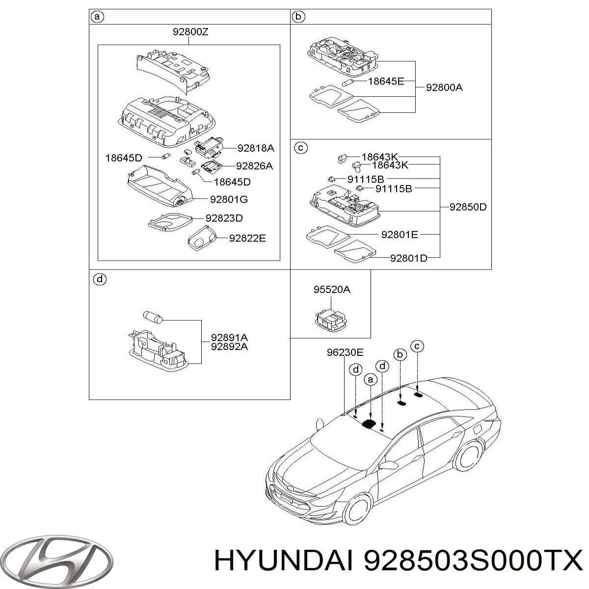Купити 928503S000TX Hyundai/Kia 