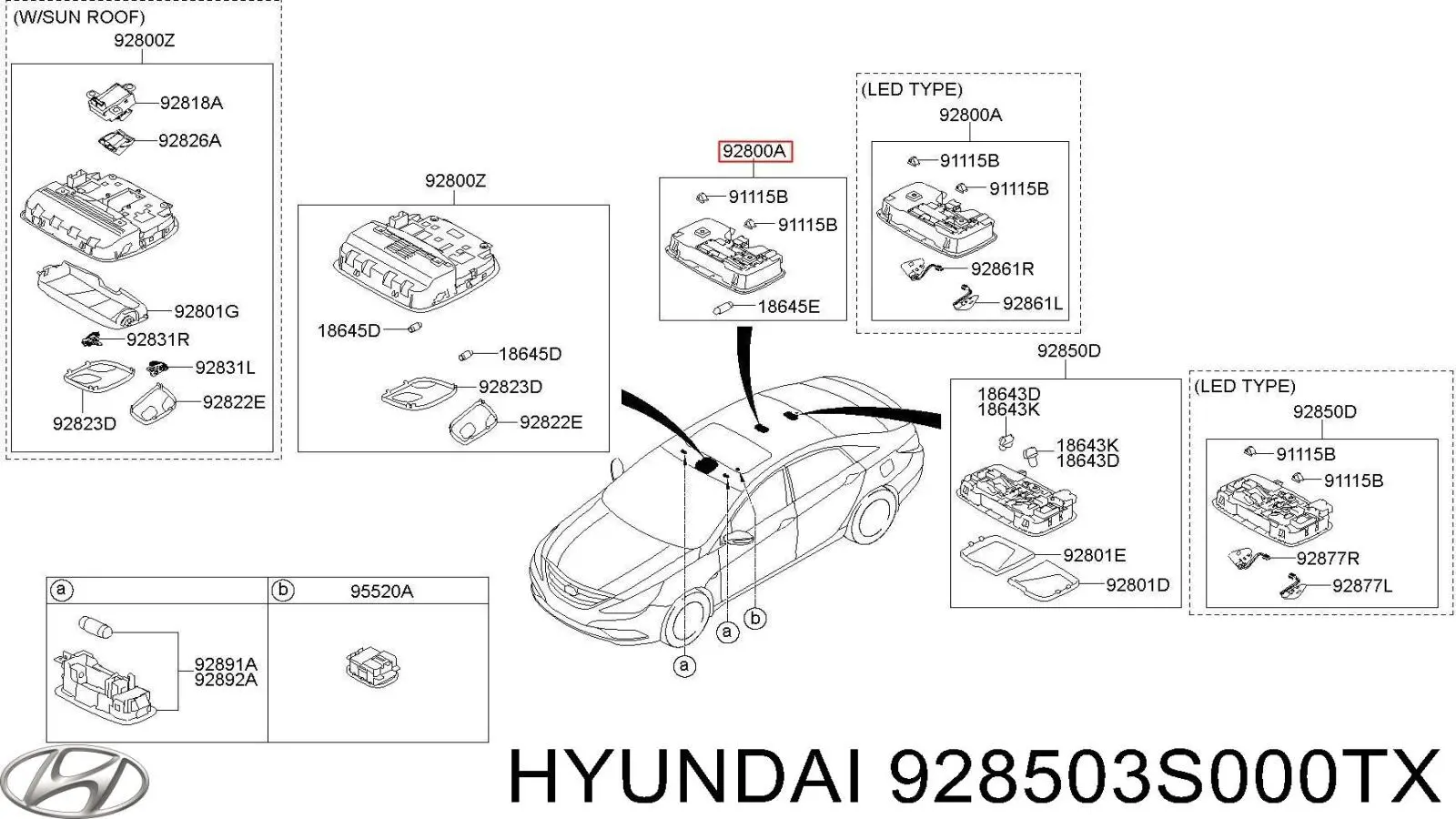  Hyundai/Kia 928503S000TX ціна, від 2.53 USD