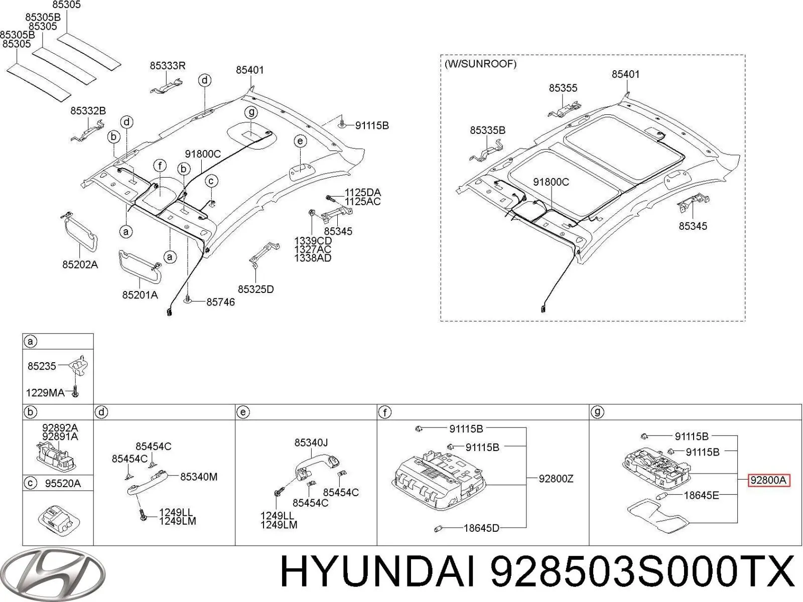 928503S000TX Hyundai/Kia 