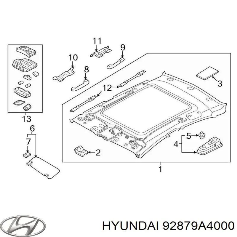  Hyundai/Kia 92879A4000 ціна, від 92.84 USD