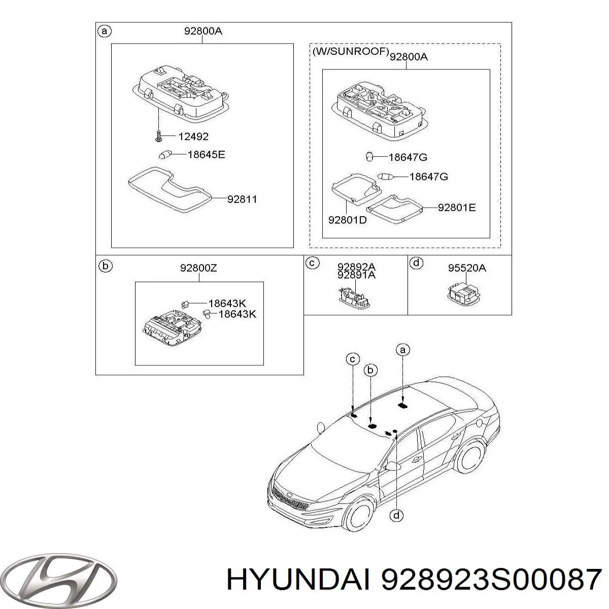 928923S00087 Hyundai/Kia 