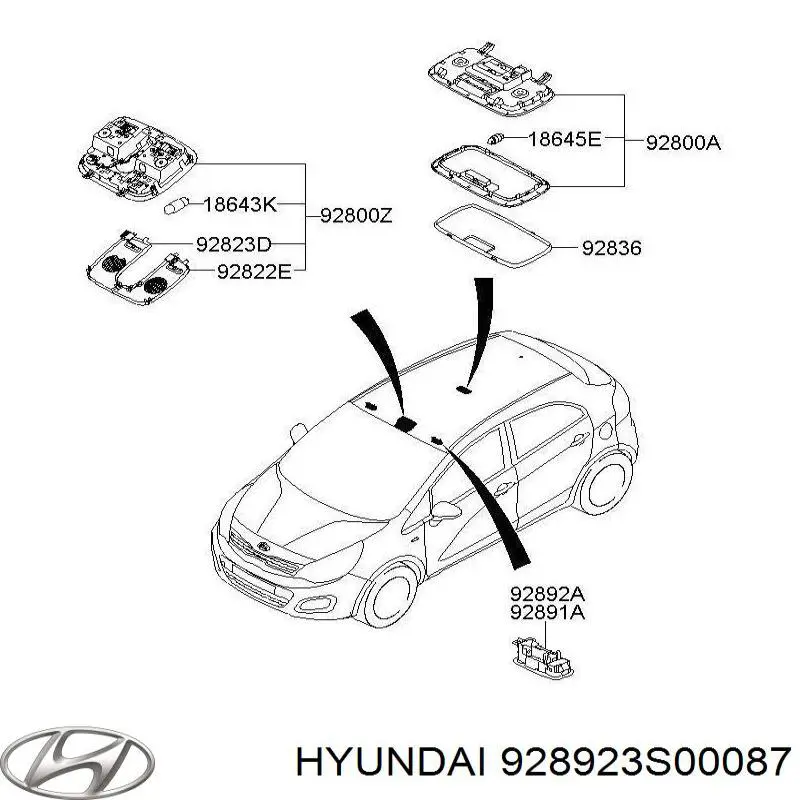  Hyundai/Kia 928923S00087 ціна, від 3.84 USD