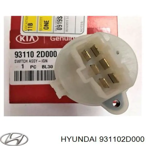 931102D000 Hyundai/Kia замок запалювання, контактна група