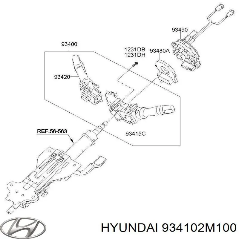  934102M100 Hyundai/Kia