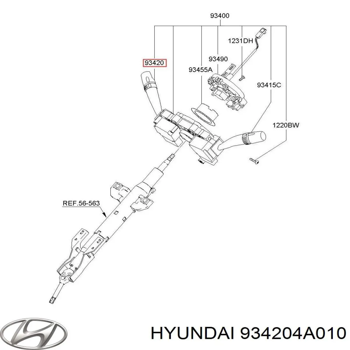 Купити 934204A010 Hyundai/Kia 
